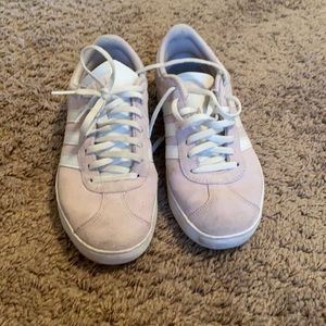 Adidas VL court light lavender tennis shoes!